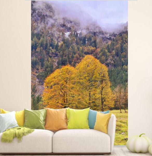 Herbstfreuden Flächenvorhang - 3teiliges Set Flächenvorhang 3er Set, Schiebegardine, Schiebegardinen, blickdicht, Flächenvorhang blickdicht, Schiebevorhang,